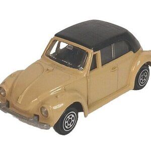 Polistil Volkswagon VW Beetle Cabriolet Diecast 1:43 Vintage Beige Italy